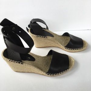 Vince wedge espadrille sandal with ankle strap